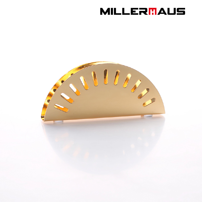 HALF MOON NAPKIN HOLDER GOLD COLOR 