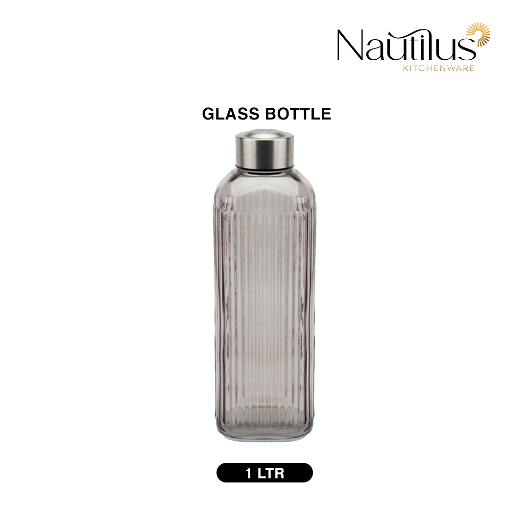 Glass Bottile with Lid 
