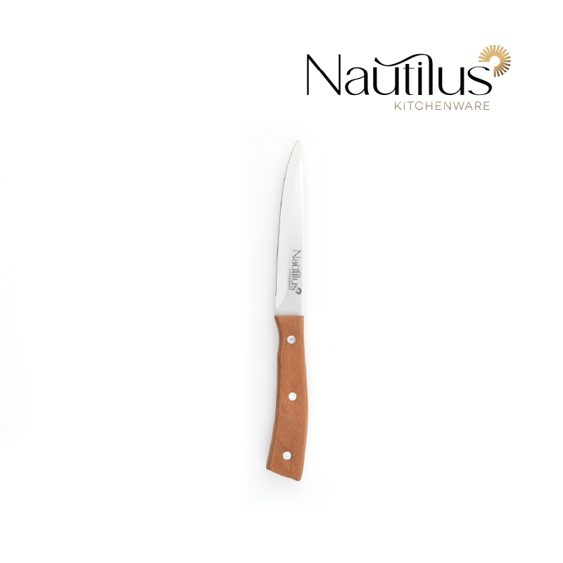 Wooden Handle Utility Knife 5 inch 
