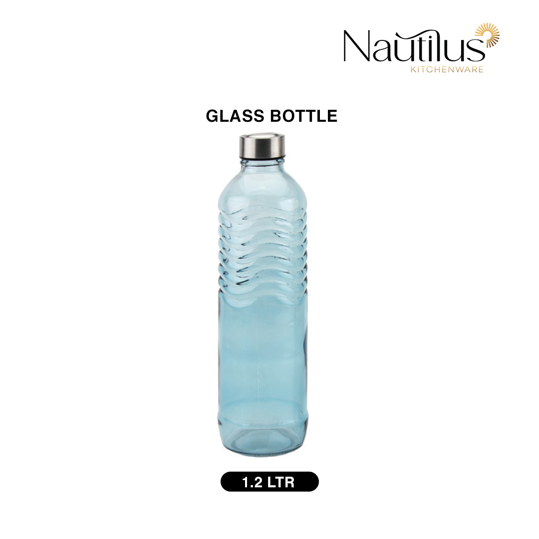 Glass Bottile with Lid 