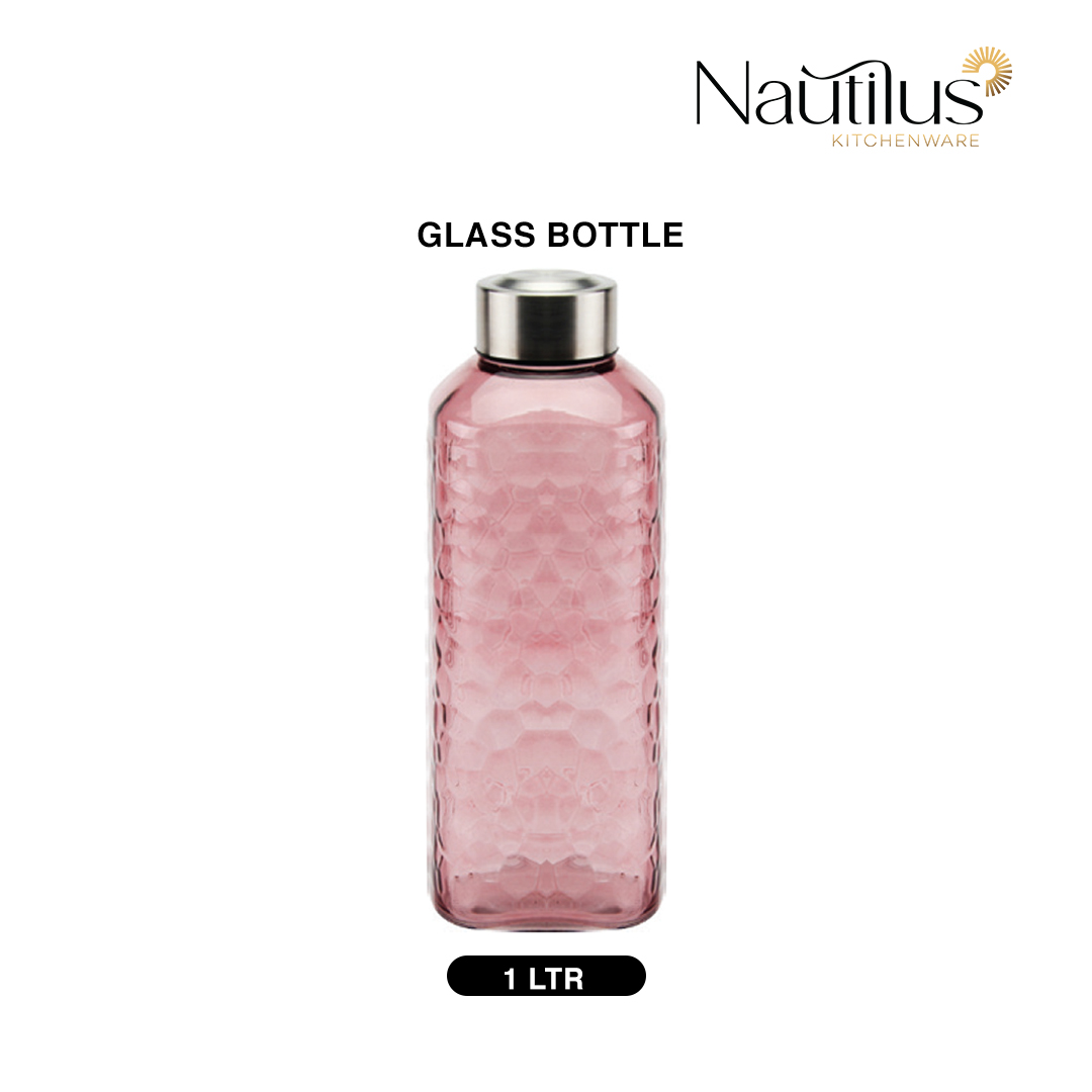 Glass Bottile with Lid 