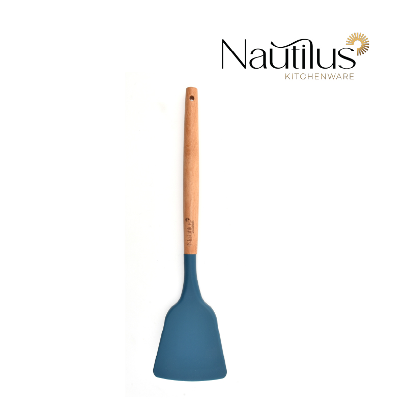 Wooden Handle Silicone Turner 