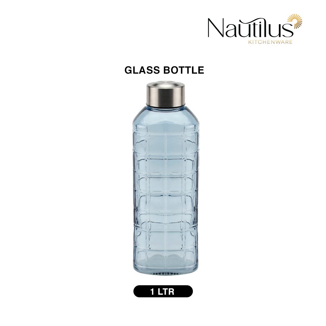 Glass Bottile with Lid 