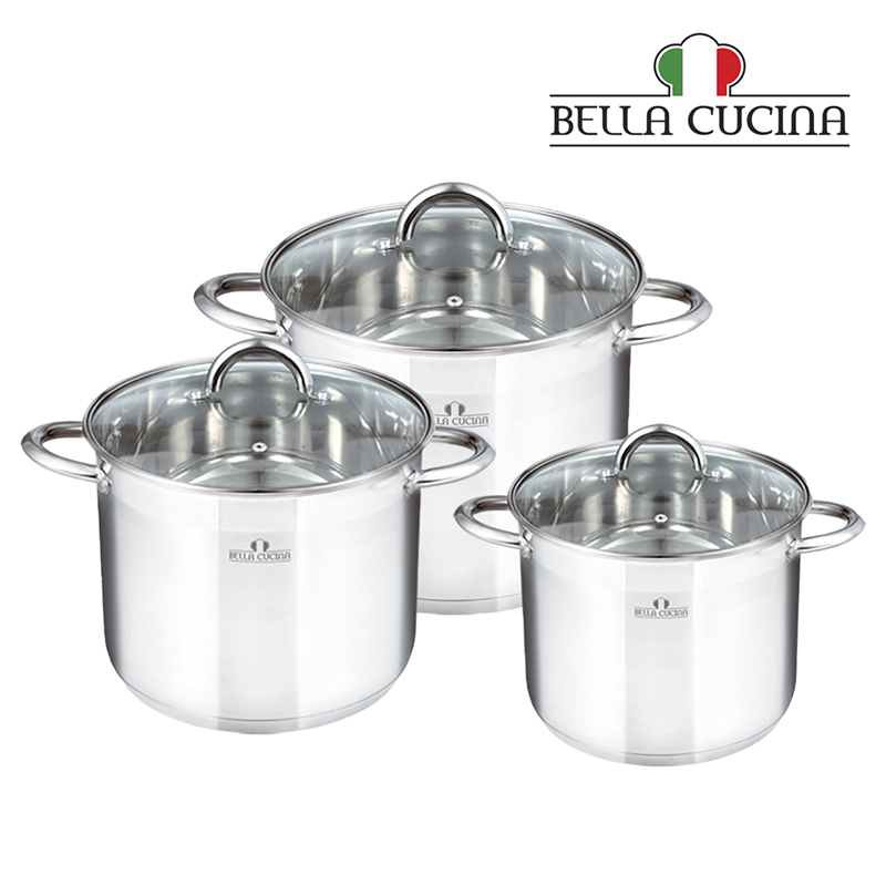 Casserole With Glass Lid 6 Pcs Set  