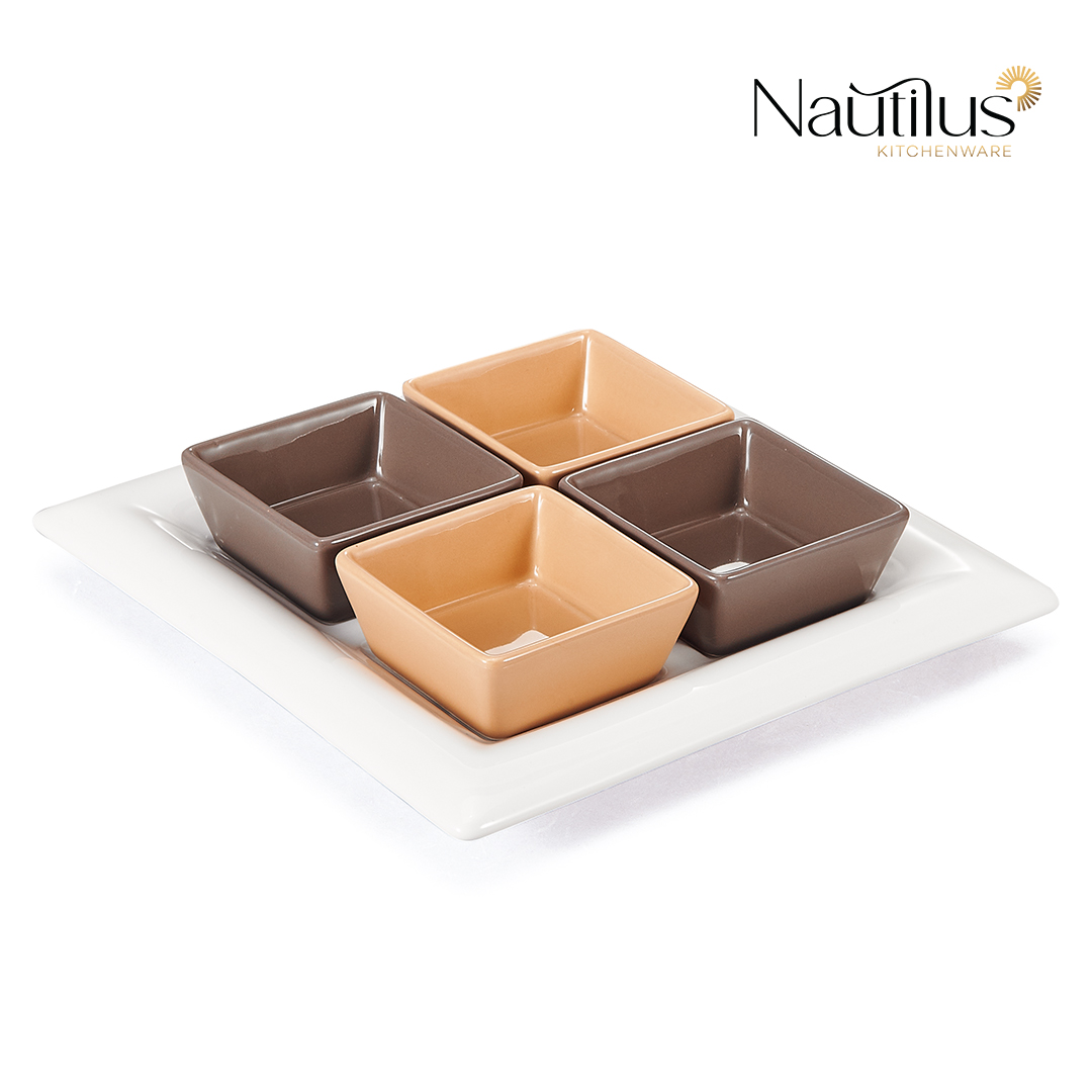 CERAMIC TABLEWARE-5PCS SERVING SET 